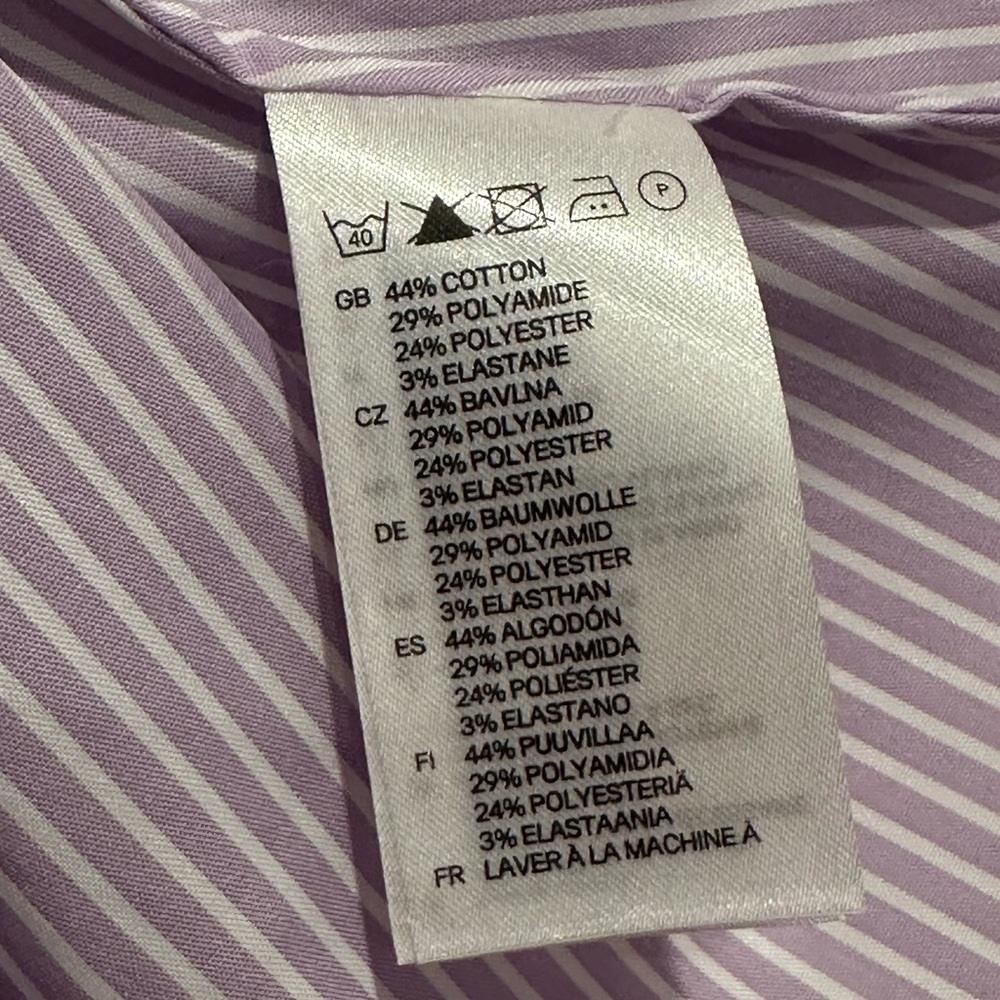 NWT H&M Long Sleeve Button Down Dress Shirt - Picture 10 of 11